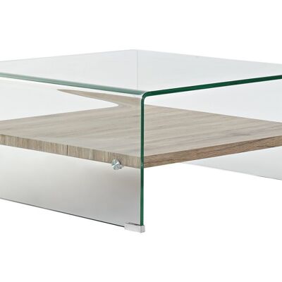 COFFEE TABLE TEMPERED GLASS MDF 80X80X35 MB191422