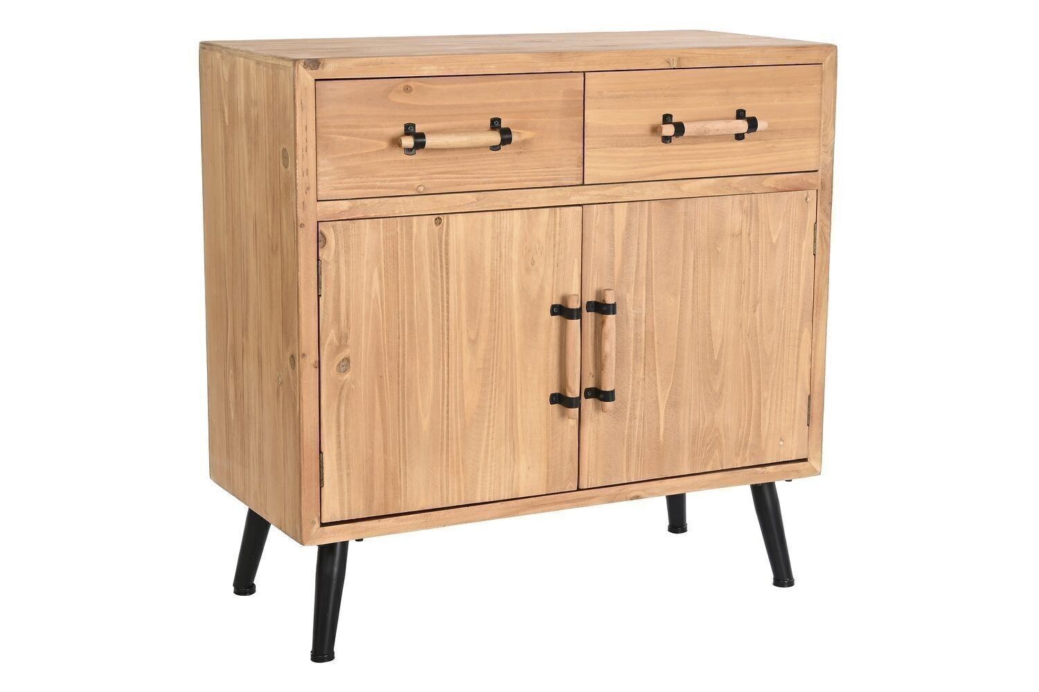 BUFFET LEGNO 80X38X74 2 ANTE MARRONE NATURALE MB191432