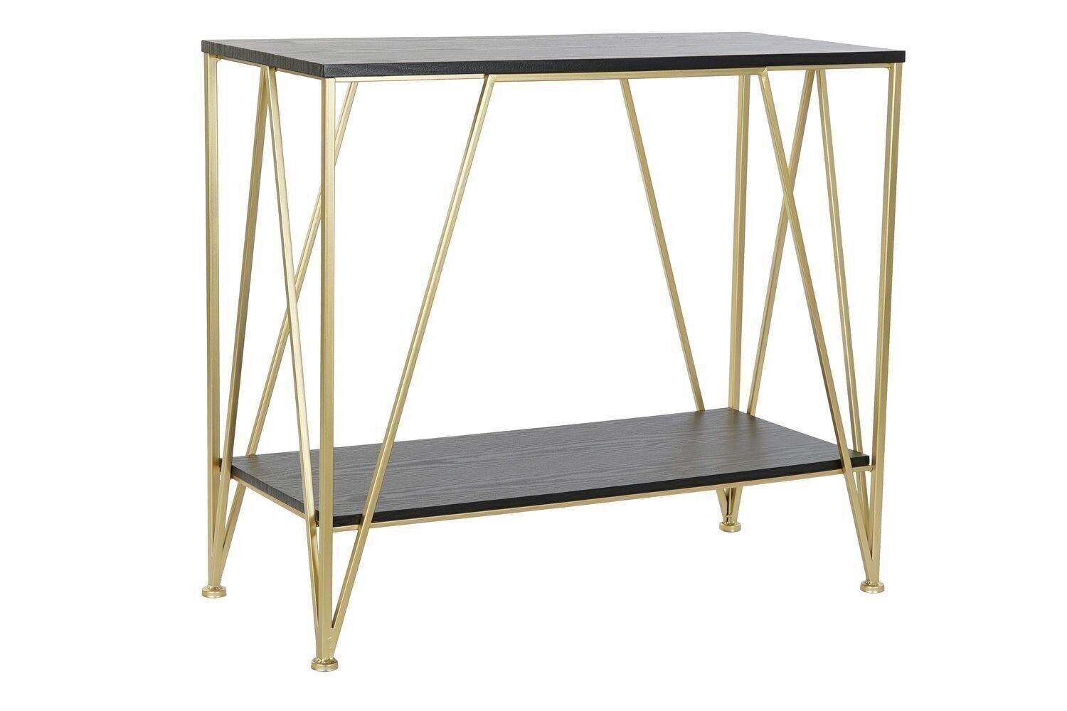 CONSOLLE METALLO LEGNO 81,5X36X71,5 DORATA MB191562