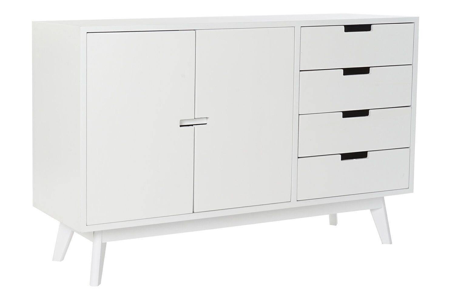 BUFFET PAULOWNIA MDF 100X35X65,5 4 SCATOLE BIANCO MB191872