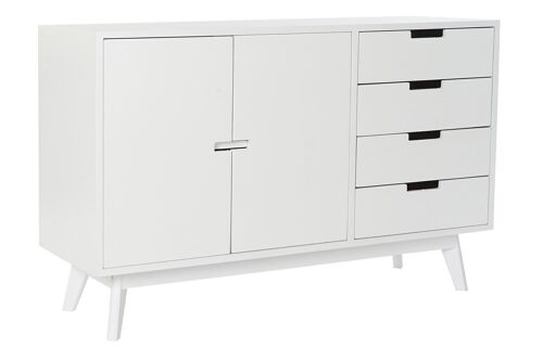 BUFFET PAULOWNIA MDF 100X35X65,5 4 CAJ BLANCO MB191872