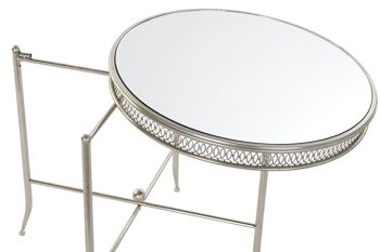 TABLE D'APPOINT METAL MIROIR 56X56X56 USEE MB192168 4