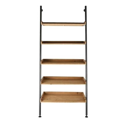 ETAGERE SAPIN METAL 86X45X200 NOIR MB192446