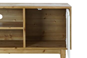 MEUBLE TV SAPIN 140X38X53 MARRON MB193524 4