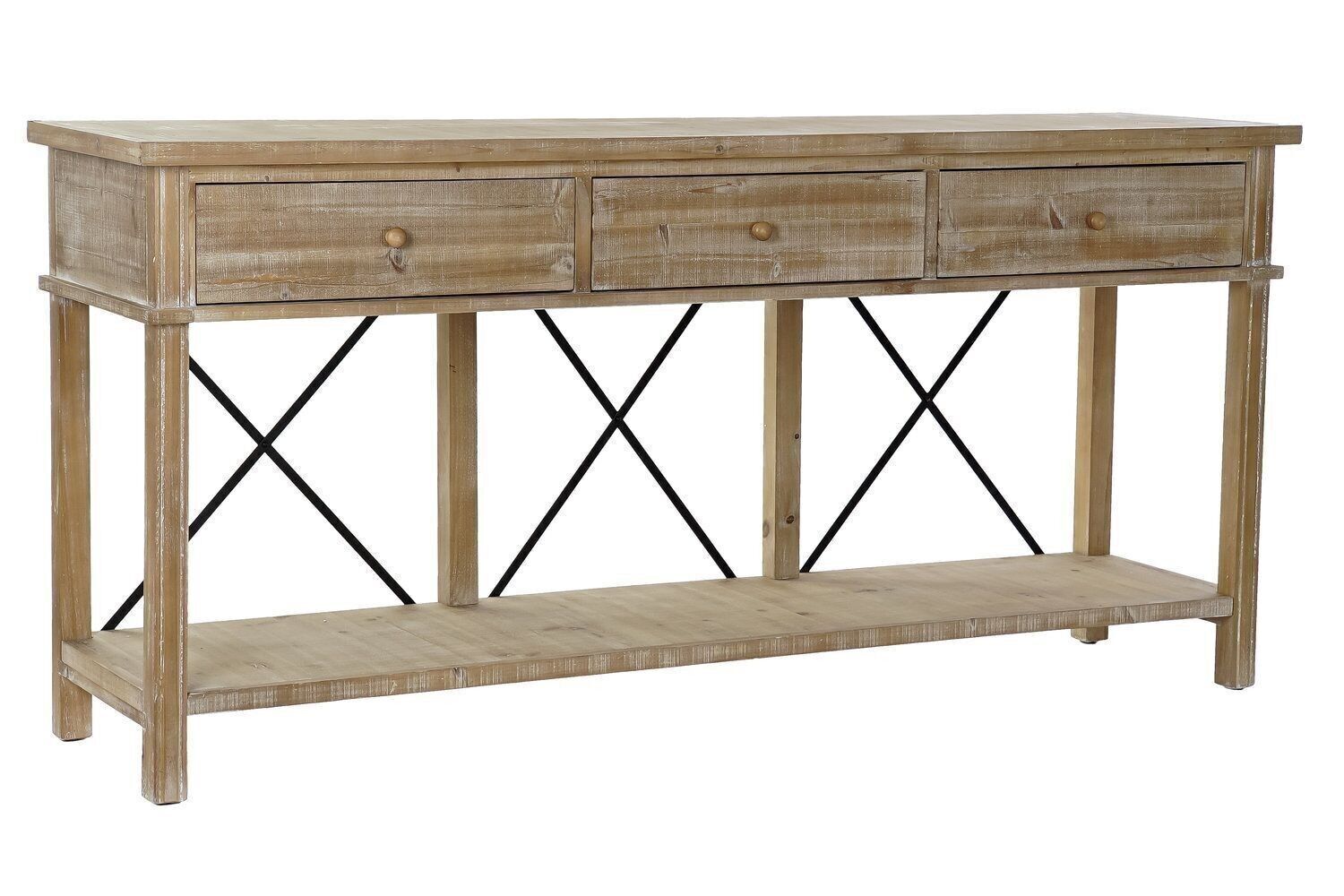 CONSOLLE ABETE METALLO 181X45X86 NATURALE MB193677