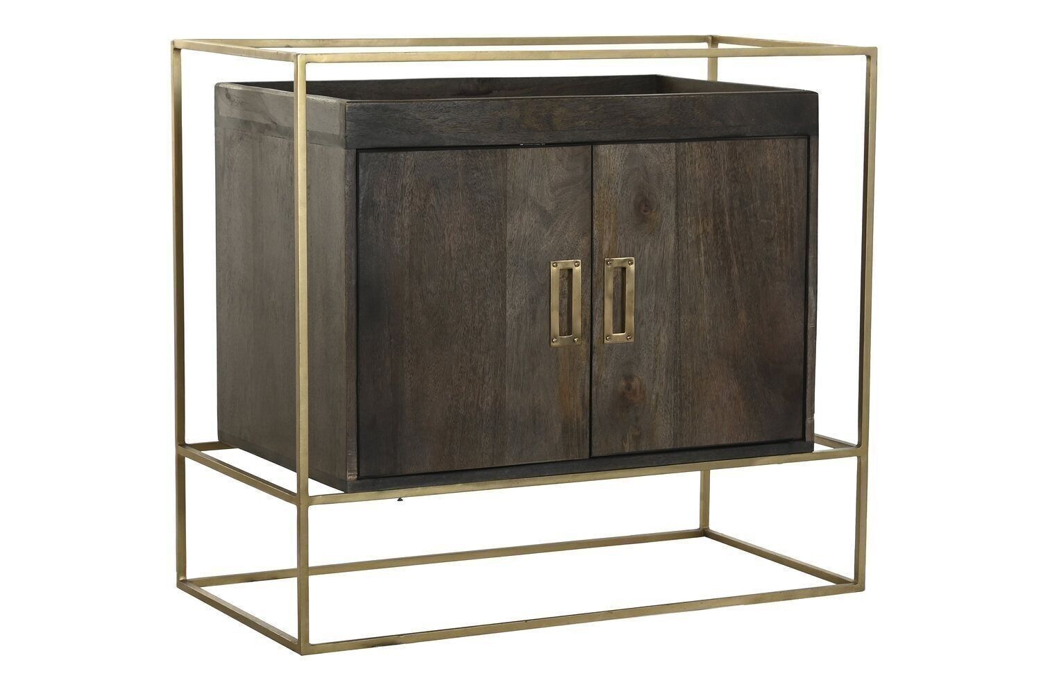 COMODO MANGO METALLO 86X43X76 MARRONE MB194150