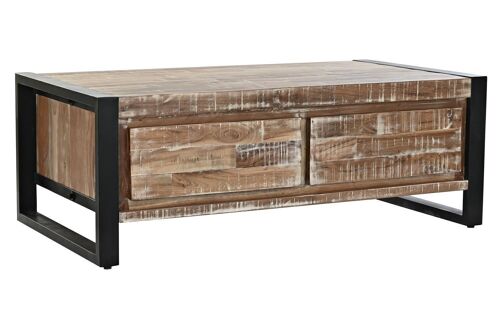 MESA CENTRO ACACIA METAL 110X60X40 NATURAL MB194228