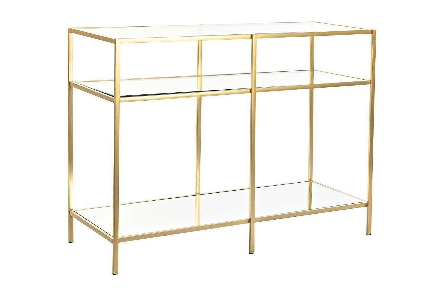 CONSOLLE METALLO SPECCHIO 100X38X75 OPACO ORO MB194502