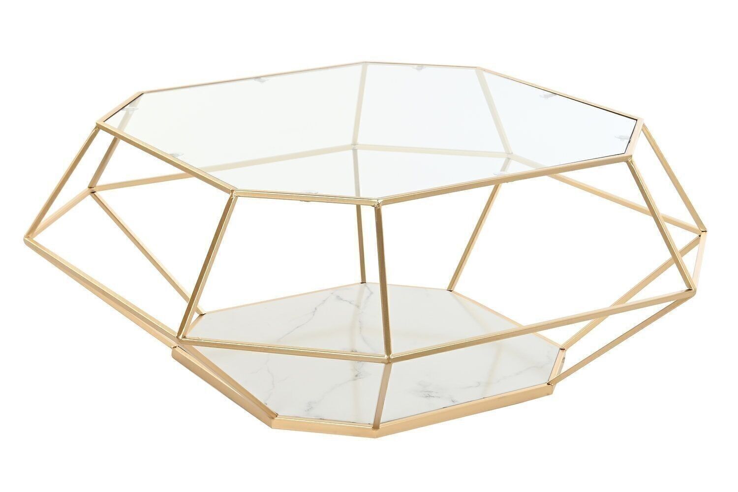 TAVOLINO METALLO VETRO 100X100X41 OPACO OPACO MB194504