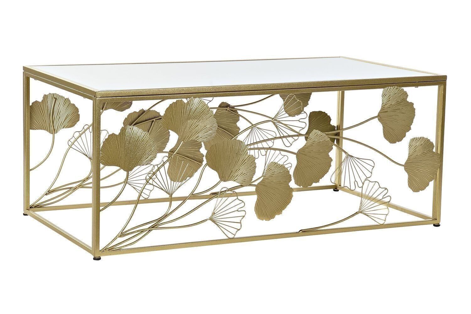 TAVOLINO METALLO SPECCHIO 110X60X46 DORATO MB194901