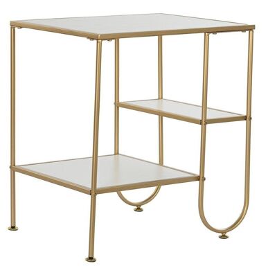 SIDE TABLE METAL MDF 50X40X55,5 GOLDEN MB195329