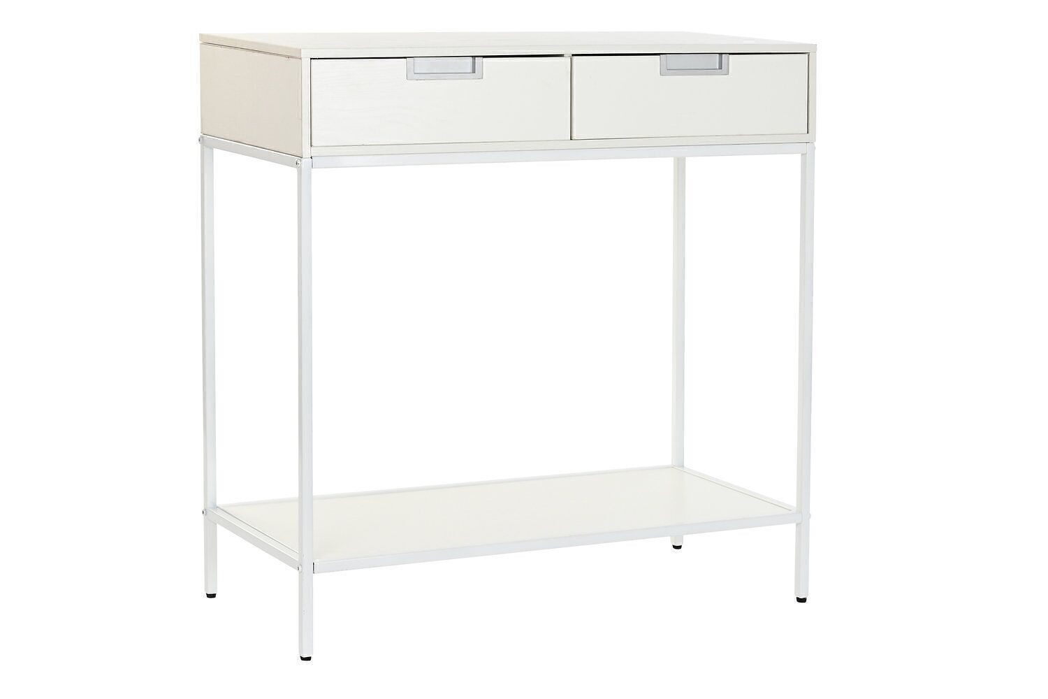 CONSOLLE METALLO MDF 80X35X81 BIANCO MB195333