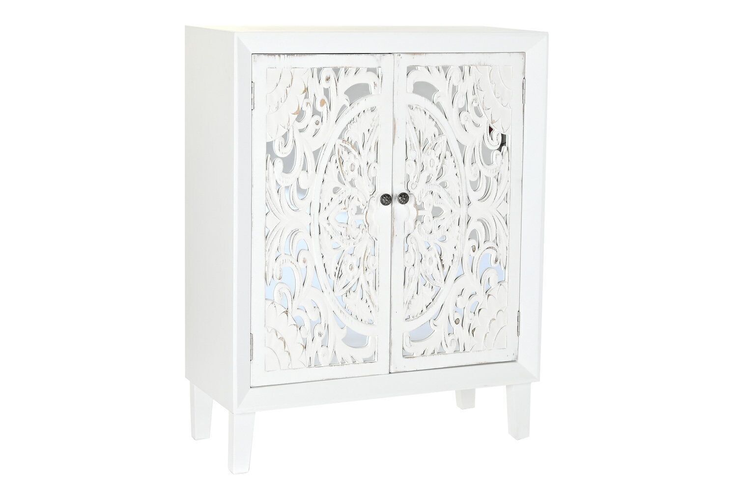 CREDENZA ABETE MDF 80X35X102 BIANCO MB195805