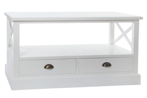 MESA CENTRO MADERA 108X48X56,5 BLANCO MB196125