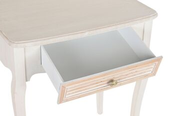 CONSOLE BOIS MDF 60X40X72,5 BLANC MB196201 3