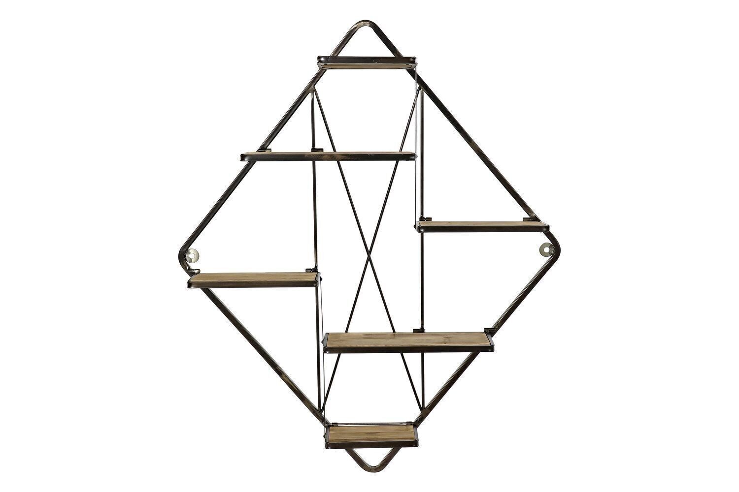 MENSOLA METALLO MDF 76X15X91,5 NERO MB196724