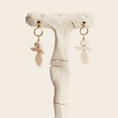 Alba earrings - ecru