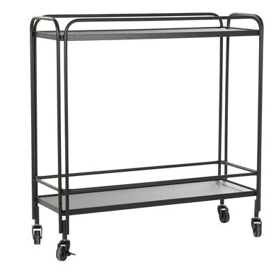 METAL GLASS CONSOLE 80X28X80,5 BLACK MB197291