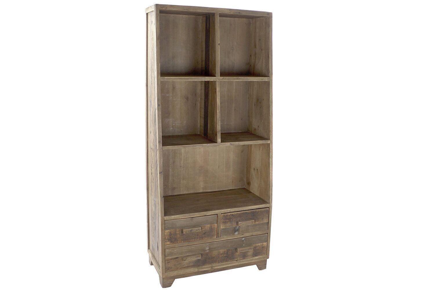 MENSOLA IN LEGNO RICICLATO 80X41X181 MB199202