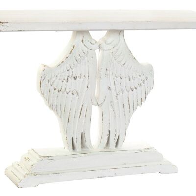 CONSOLE BOIS 120X34X85 AILES VIEILLI BLANC MB199206