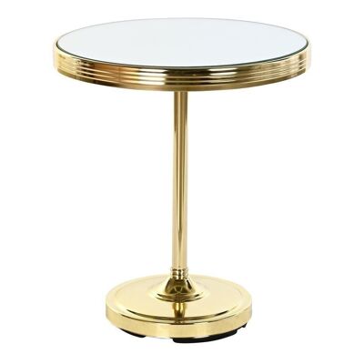 SIDE TABLE BRASS MIRROR 42.5X42.5X49 GOLDEN MB199661