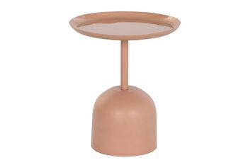 TABLE D'APPOINT MÉTAL 46X46X54 TERRACOTTA MB199748 1