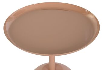 TABLE D'APPOINT MÉTAL 46X46X54 TERRACOTTA MB199748 2