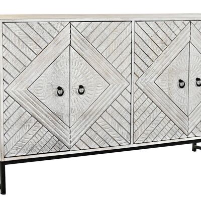 BUFFET MANGO METAL 155X40X85 BLANCO MB200024