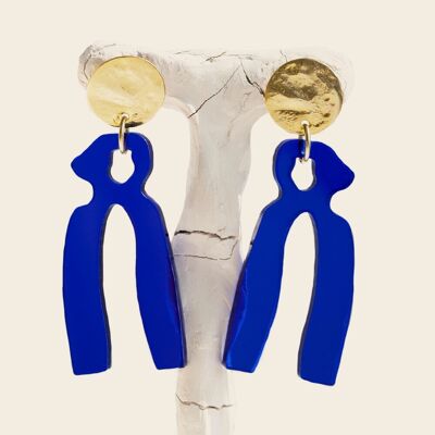 Maya earrings - royal blue