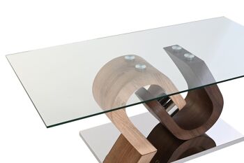 TABLE BASSE VERRE MDF 120X60X45 TRANSPARENT MB200040 2