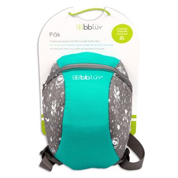 Bbluv - Päk - Sac à dos pour bambin avec sangle amovible Aqua 2