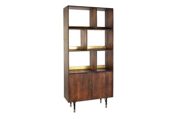 ETAGERE MANGUE METAL 90X35X200 BRUN FONCE MB200183 1