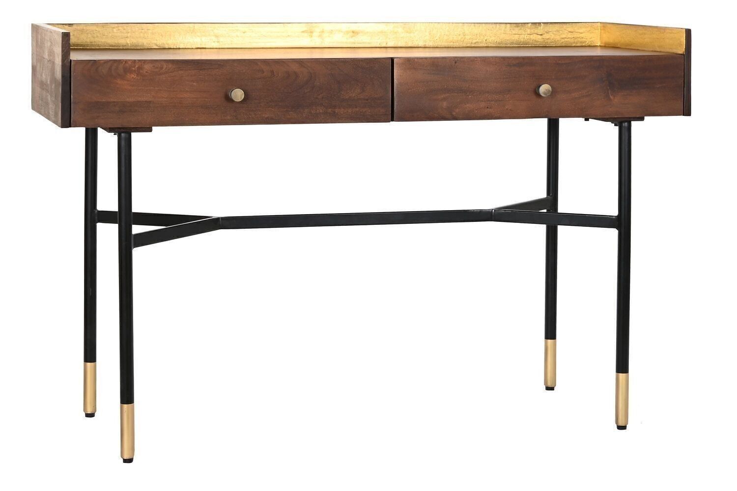 CONSOLLE MANIGLIA METALLO 120X40X76 MARRONE SCURO MB200185