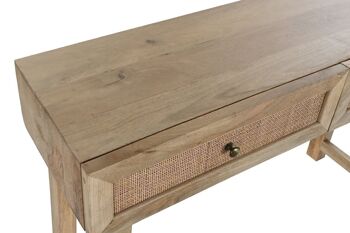 CONSOLE RATAN POIGNEE 120X35X77 23.25 BRUN NATUREL MB200197 2