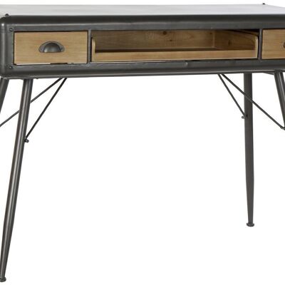 FIR METAL DESK 118X52X84 2 NATURAL MB200221