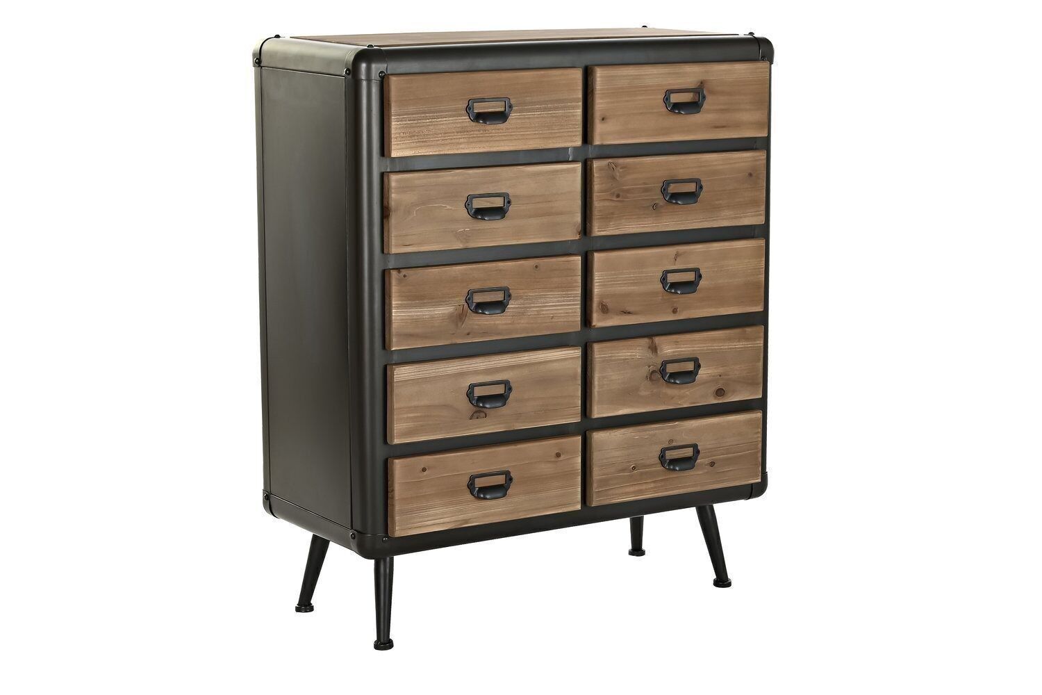 CASSETTO ABETE METALLO 80X40X95 NERO MB200226