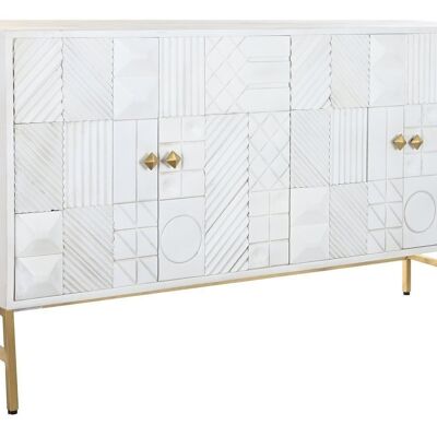 BUFFET MANGO LATON 157X43X84 ROMBO BLANCO MB200447