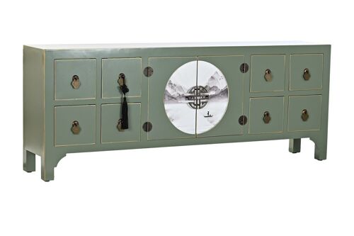 MUEBLE TV ABETO MDF 130X26X51 ORIENTAL VERDE MB200950