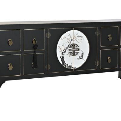 TV CABINET FIR MDF 130X26X51 ORIENTAL BLACK MB200956