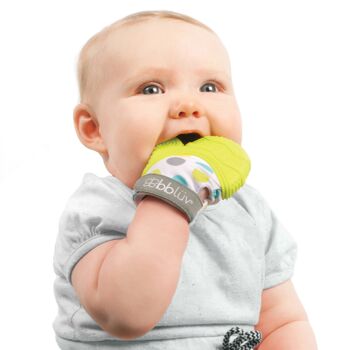 Bbluv - Glüv Mitaine de dentition pour bébé Lime 1