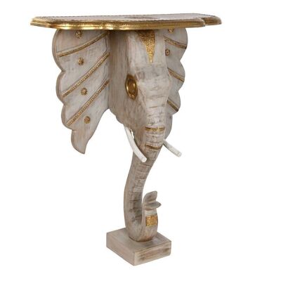 BRASS HANDLE CONSOLE 80X30X96 GRAY ELEPHANT MB200965