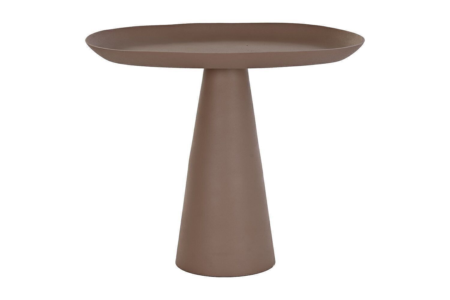 TAVOLINO IN ALLUMINIO 53X33X44 OVALE MB201030