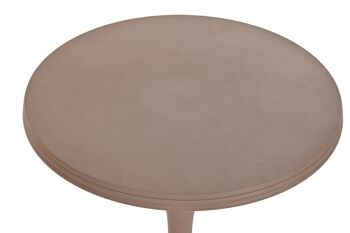 TABLE D'APPOINT ALUMINIUM 40X40X50 ROSE PALE MB201032 2