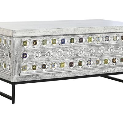 TABLE BASSE MANGO METAL 116X40X45 GRIS MB201143