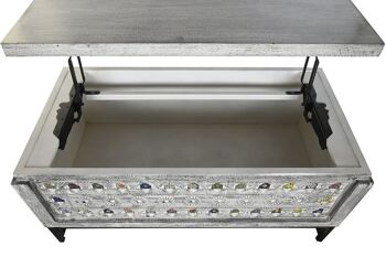 TABLE BASSE MANGO METAL 116X40X45 GRIS MB201143 4