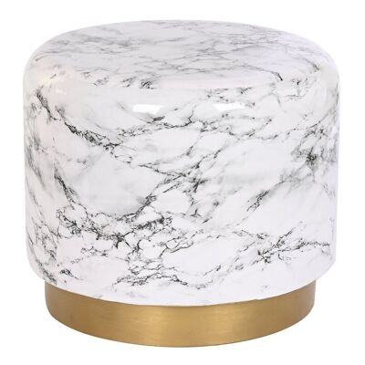 SIDE TABLE IRON 50X50X45 SIMIL MARBLE MB201246