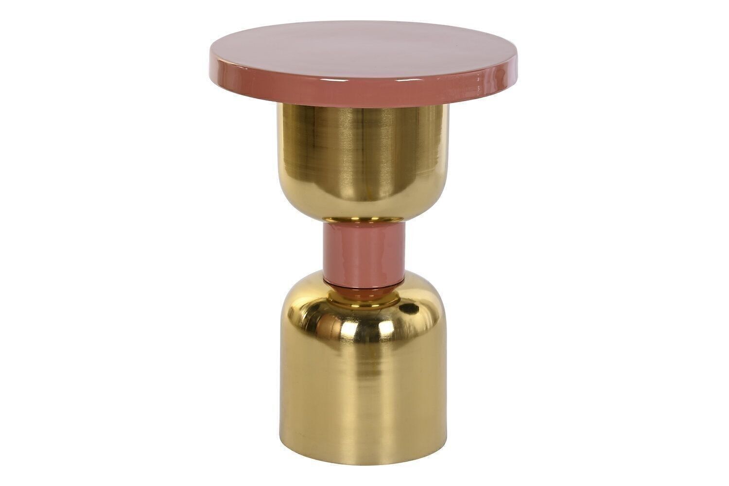 TAVOLINO IN FERRO 41X41X54 LACCATO BICOLORE MB201253