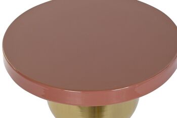 TABLE D'APPOINT EN FER 41X41X54 LAQUE BICOLORE MB201253 2