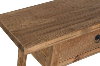 CONSOLE EN BOIS DE PIN RECYCLE 140X38X80 NATUREL MB201316 2