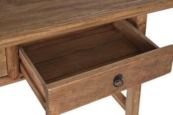 CONSOLE EN BOIS DE PIN RECYCLE 140X38X80 NATUREL MB201316 4